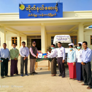 ဒေါ်ခင်ကြည်ဖောင်ဒေးရှင်းမှလှူဒါန်းသည့် လူနာတင်ယာဉ်(၁)စီးအား ထန်တလန်မြို့နယ် သီကီးရ်ကျေးရွာတိုက်နယ်ဆေးရုံသို့လွှဲပြောင်းပေးအပ်