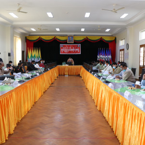 ချင်းပြည်နယ်အတွင်း ဒေသဆိုင်ရာ ခရီးသွားလုပ်ငန်းဖွံ့ဖြိုးတိုးတက်ရေး ၄/၂၀၂၀ လုပ်ငန်းညှိနှိုင်းအစည်းအဝေးသို့ ချင်းပြည်နယ် အစိုးရအဖွဲ့ဝန်ကြီးချုပ် တက်ရောက်