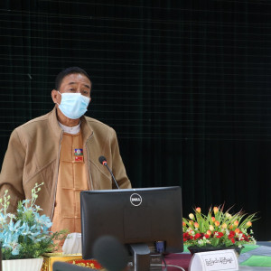 ချင်းပြည်နယ် Coronavirus Disease 2019 (COVID-19) ထိန်းချုပ်ရေးနှင့်အရေးပေါ်တုံ့ပြန်ရေးကော်မတီ လုပ်ငန်းညှိနှိုင်းအစည်းအဝေးသို့ ချင်းပြည်နယ်ဝန်ကြီးချုပ်တက်ရောက်