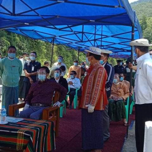 ပြည်ထောင်စုသမ္မတမြန်မာနိုင်ငံတော် ဒုတိယသမ္မတဦးဟင်နရီဗန်ထီးယူနှင့်အဖွဲ့ မတူပီမြို့ ဒေသဖွံ့ဖြိုးရေးဆောင်ရွက်နေမှုအား ကွင်းဆင်းကြည့်ရှု